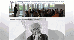 Desktop Screenshot of galtung-institut.de